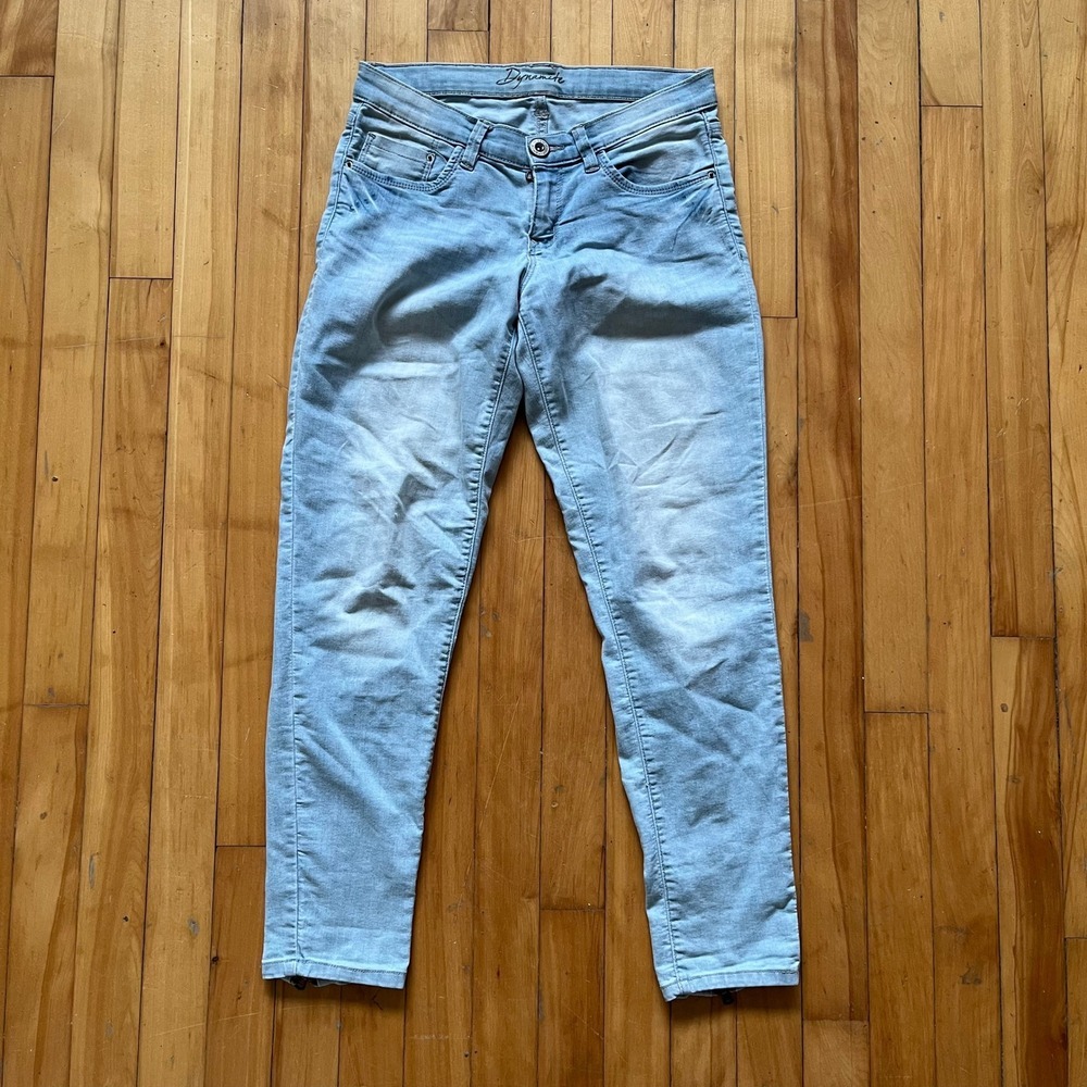 Vtg Dynamite Light Wash Skinny Jeans with Zipper Ankle Detail Women's Size 27